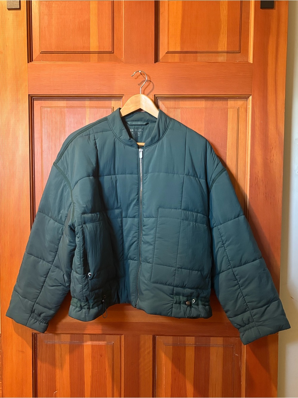 Athleta Evergreen Jacket - Pine Green - Large Petite